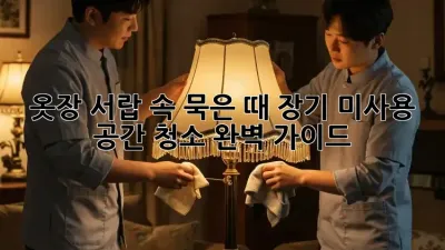 옷장, 서랍 속 묵은 때? 장기 미사용 공간 청소 완벽 가이드!